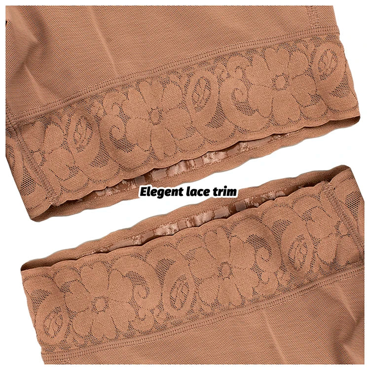 Body Gainant Femme Haute Compression avec Armatures en Acier – Dentelle