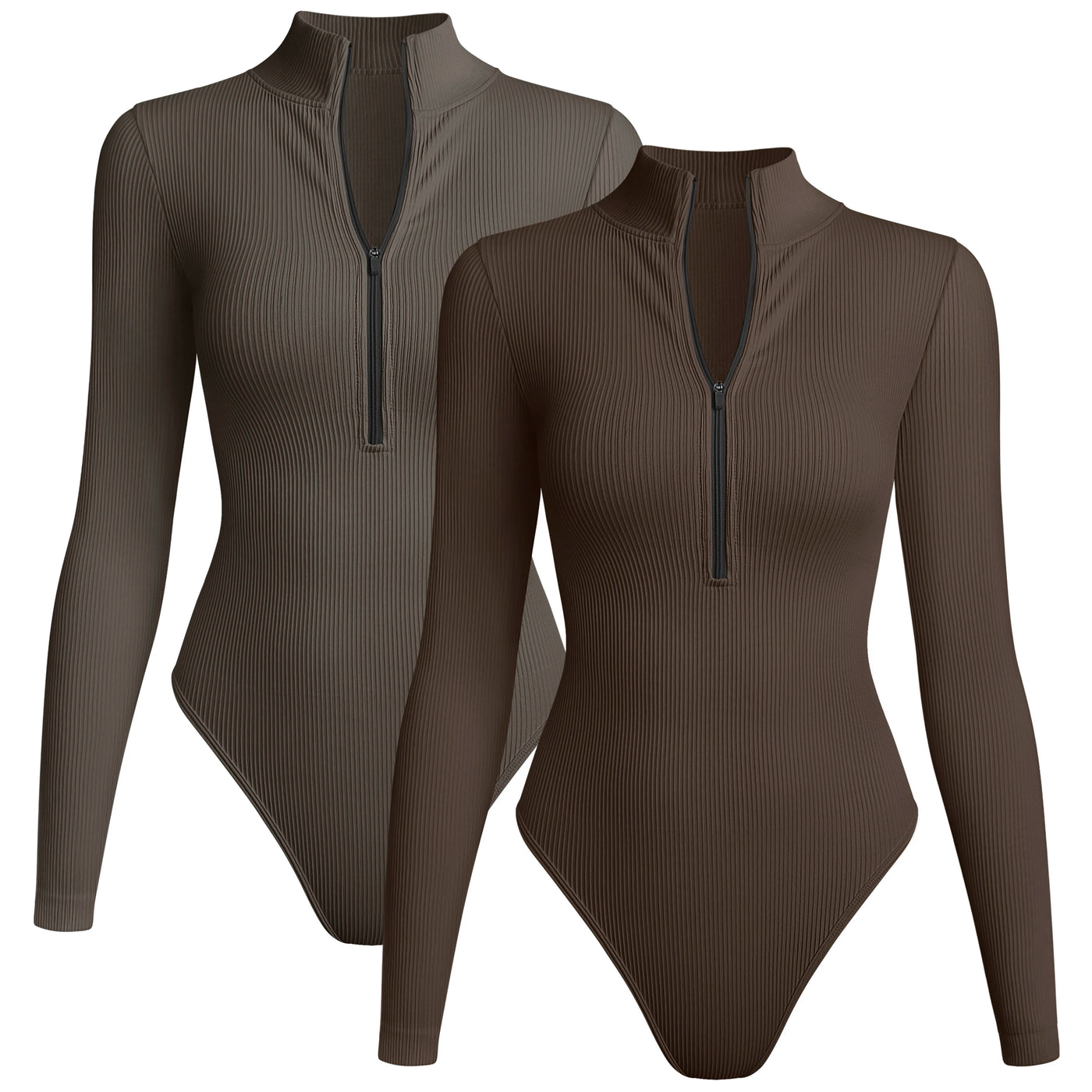 Combinaison Longue Femme à Manches Longues avec Fermeture Éclair – Extensible et Respirante – S à L