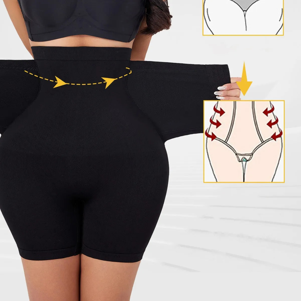 Culotte Gainante Taille Haute Sans Couture pour Femme – Maintien Ferme, Respirante