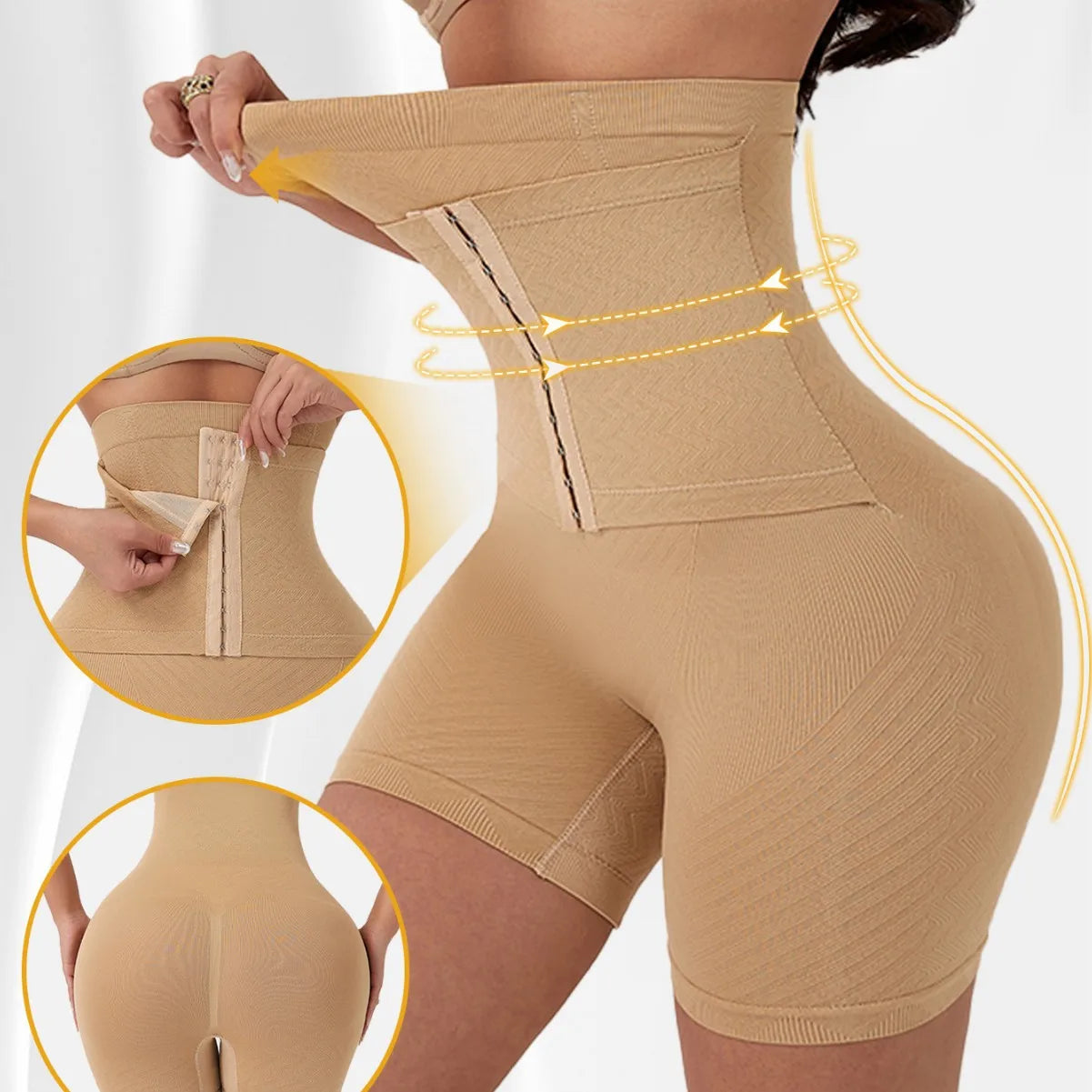 Culotte Gainante Taille Haute Sans Couture pour Femme – Maintien Ferme, Respirante