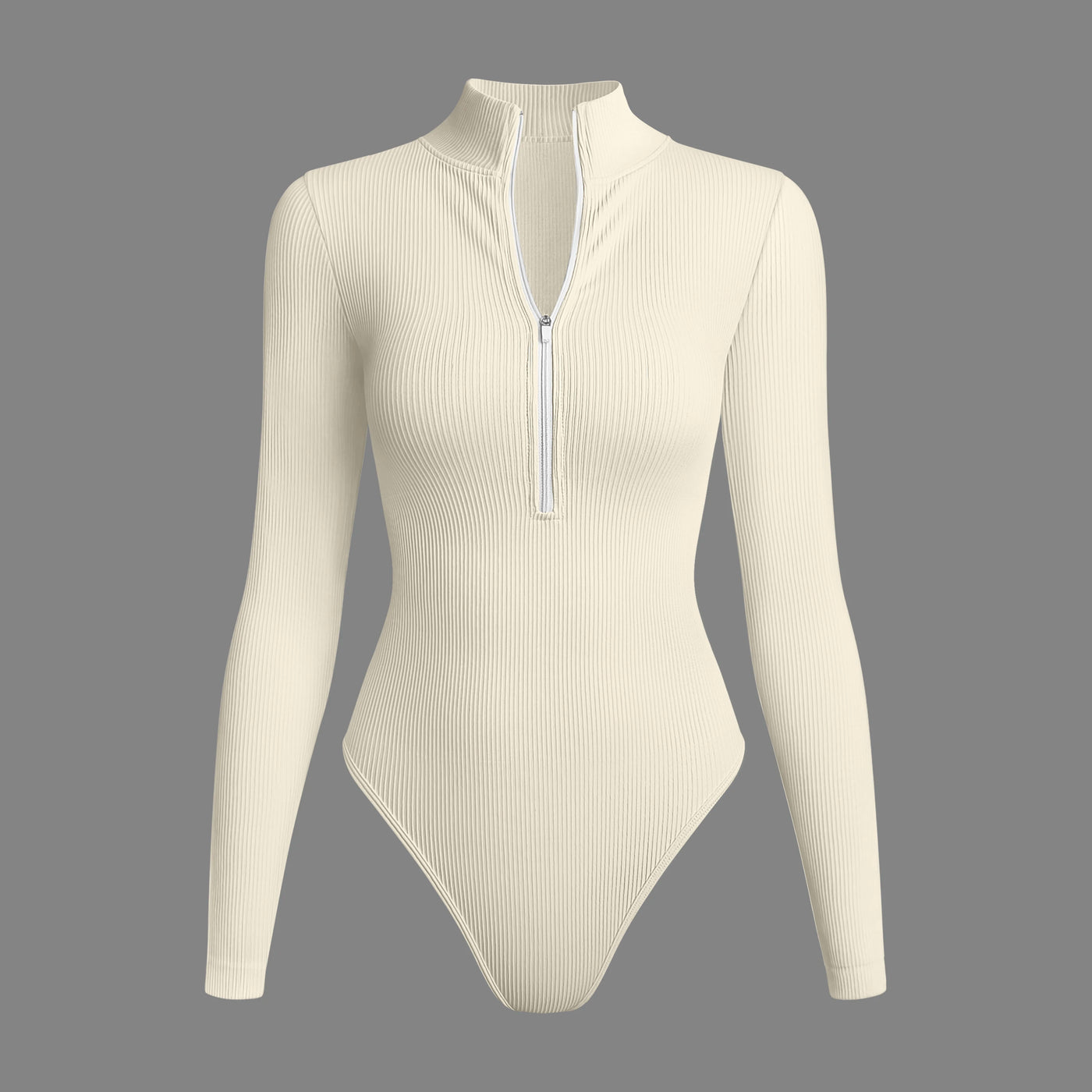 Combinaison Longue Femme à Manches Longues avec Fermeture Éclair – Extensible et Respirante – S à L